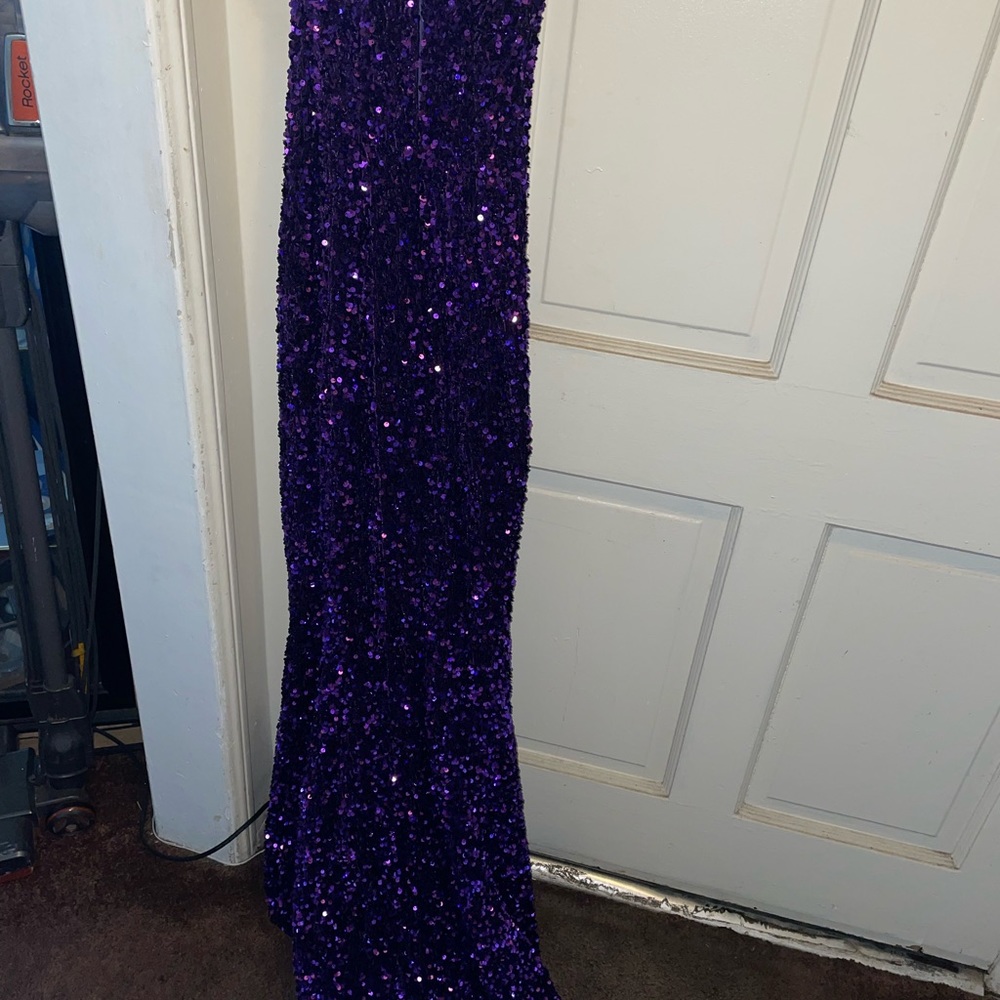 Beautiful Prom/Pageant Purple Dress - Picture 6 of 8